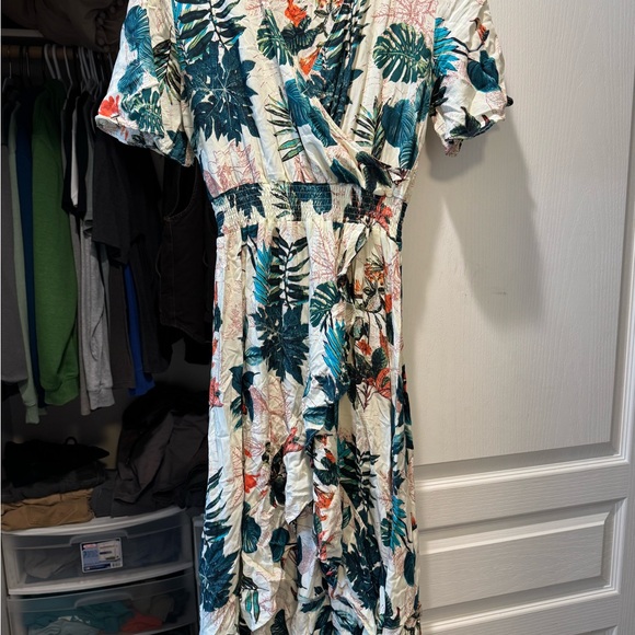 Tropical Print Dress - Picture 1 of 2